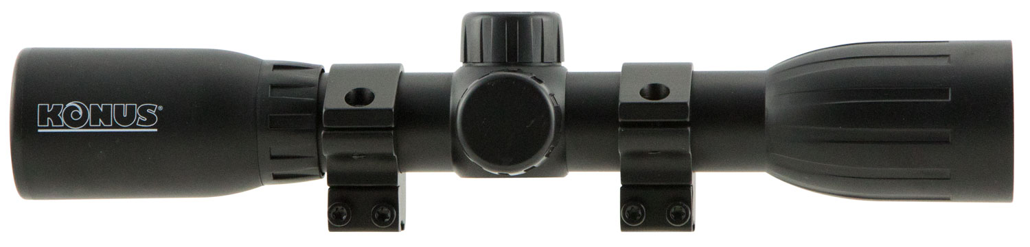Konus 7350 KonusFire  Matte Black 4x32mm 1" Tube 30/30 Reticle Includes Mounting Rings