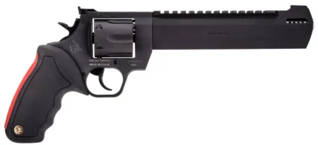 Taurus 2-440081RH Raging Hunter  44 Rem Mag 6rd 8.37" Black Stainless Steel Barrel Matte Black Oxide Steel Frame & Cylinder Black Rubber with Integrated Red Cushion Insert Grip