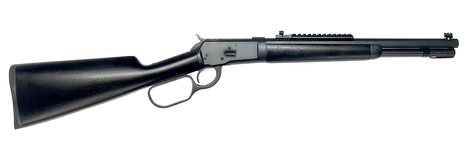 Taylors & Company 220093 1892 Alaskan Take-Down 44 Rem Mag Caliber with 7+1 Capacity, 16" Barrel, Matte Black Metal Finish & SoftTouch Black Synthetic Stock Right Hand (Full Size)