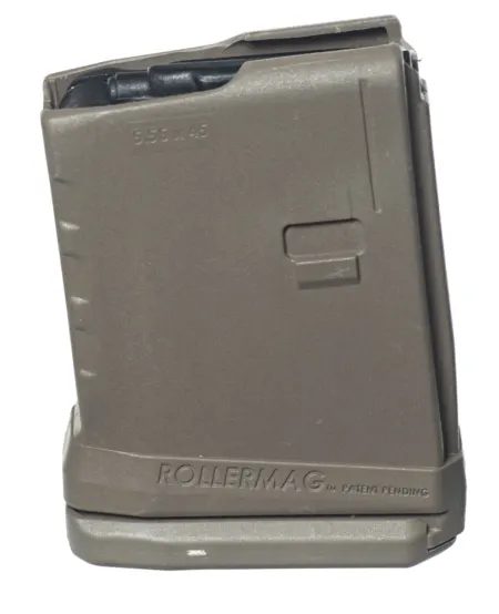 ProMag RM5FDE Standard 5rd Detachable w/Roller Follower 5.56x45mm Fits AR-15 Flat Dark Earth DuPont Zytel Polymer