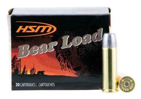 HSM 454C4N20 Bear Load  454 Casull 325 gr Wide Flat Nose 20 Per Box/ 20 Case