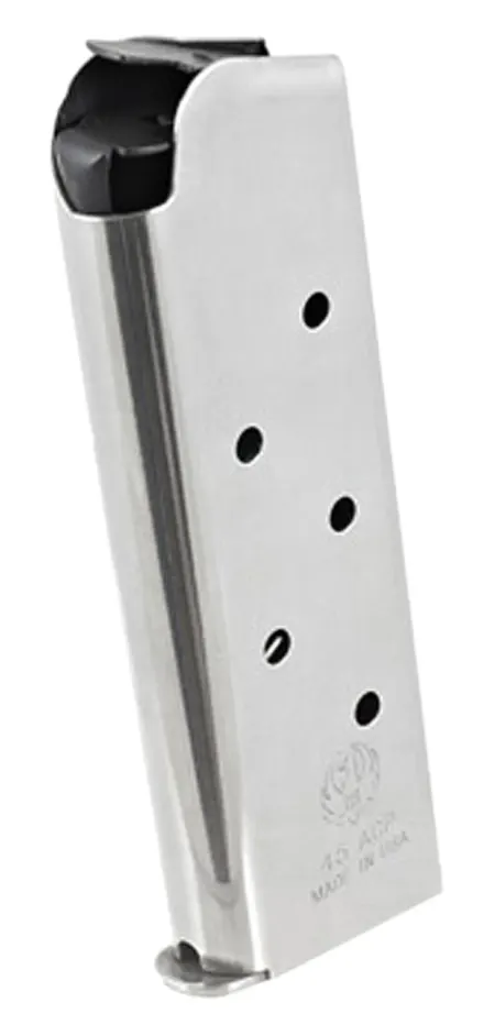 Ruger 90664 SR1911 Officer 7rd 45 ACP Stainless Steel
