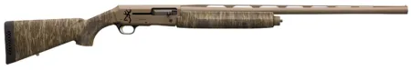 Browning 011426204 Silver Field 12 Gauge 3.5" 4+1 28" Back-Bored Vent Rib Barrel, Flat Dark Earth Metal Finish, Mossy Oak Bottomland Synthetic Stock Includes 3 Chokes
