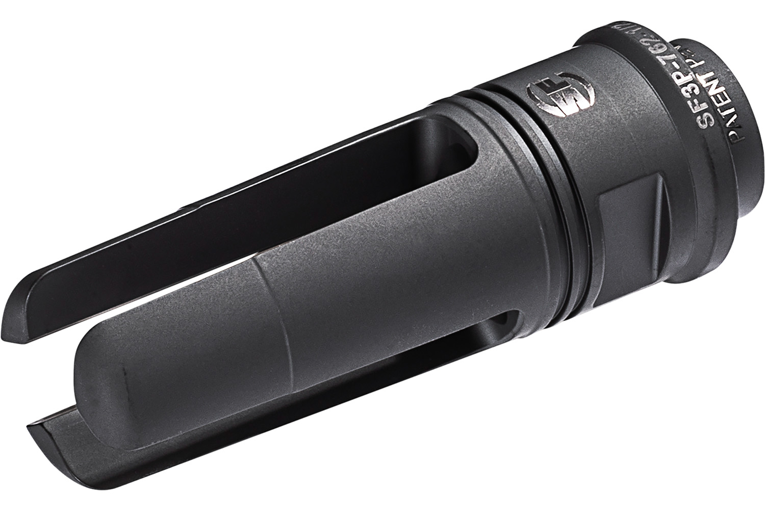 SureFire SF3P762MG1228 SOCOM 3-Prong Flash Hider Black DLC Stainless Steel with 1/2"-28 tpi Threads & 2.60" OAL for 7.62x51mm NATO AR-10