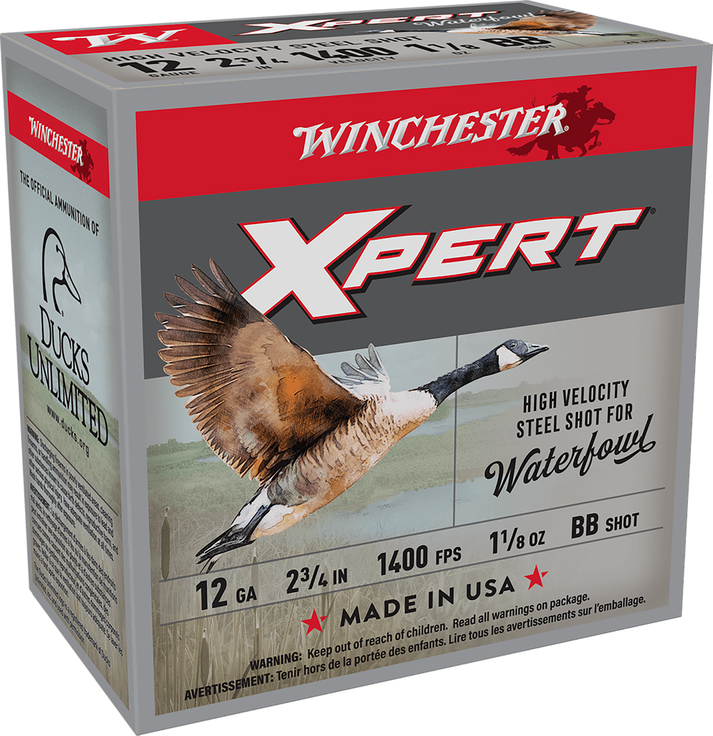 Winchester Ammo WEX12HBB Super X Xpert High Velocity 12Gauge 2.75" 1 1/8oz BBShot 25 Per Box/10 Case