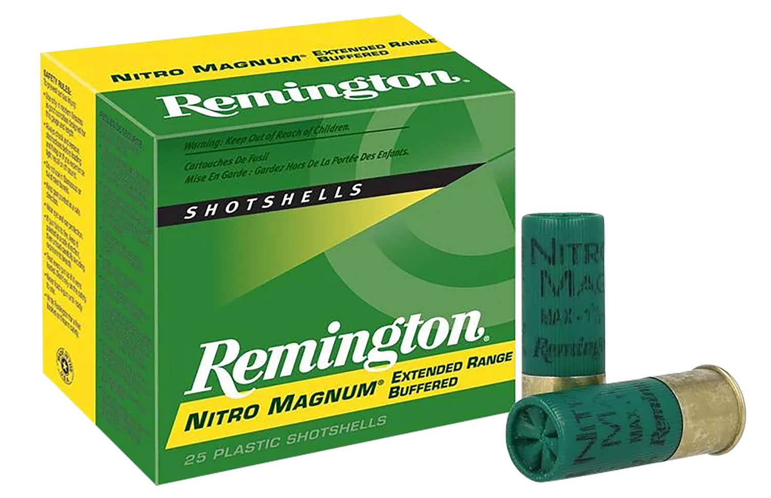 Remington Ammunition 26684 Nitro Magnum  12Gauge 3" 1 7/8oz 4Shot 25 Per Box/10 Case