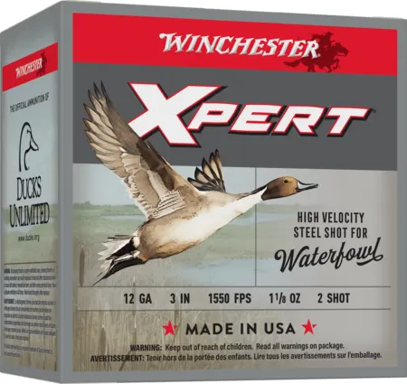 Winchester Ammo WEX1232 Super X Xpert High Velocity 12Gauge 3" 1 1/8oz 2Shot 25 Per Box/10 Case