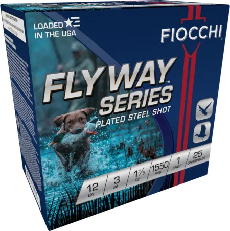 Fiocchi 123ST151 Flyway  12Gauge 3" 1 1/5oz 1Shot 25 Per Box/10 Case