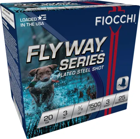 Fiocchi 203ST3 Flyway  20Gauge 3" 7/8oz 3Shot 25 Per Box/10 Case
