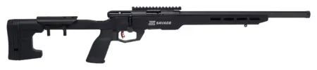 Savage Arms 70248 B22 Precision Full Size Bolt Action 22 LR 10+1 18" Barrel, Matte Black Metal Finish & Adjustable MDT ACC Aluminum Chassis Matte Black Stock