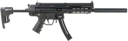 GSG GERGGSG1622ML GSG-16  Full Size 22 LR 22+1 16.25" Black Black Polymer Receiver Black Collapsible w/Storage Compartment Stock Right Hand