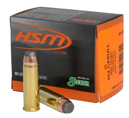 HSM 454C5N20 Pro Pistol  454 Casull 300 gr Jacketed Soft Point 20 Per Box/ 20 Case