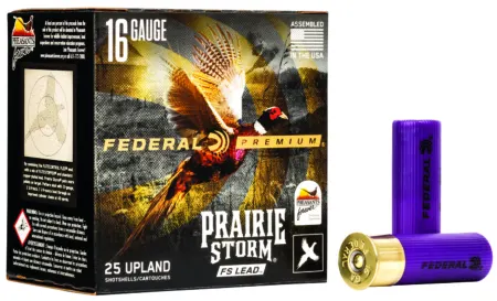 Federal PFX164FS5 Premium Prairie Storm FS 16Gauge 2.75" 1 1/8oz 5Shot 25 Per Box/10 Case