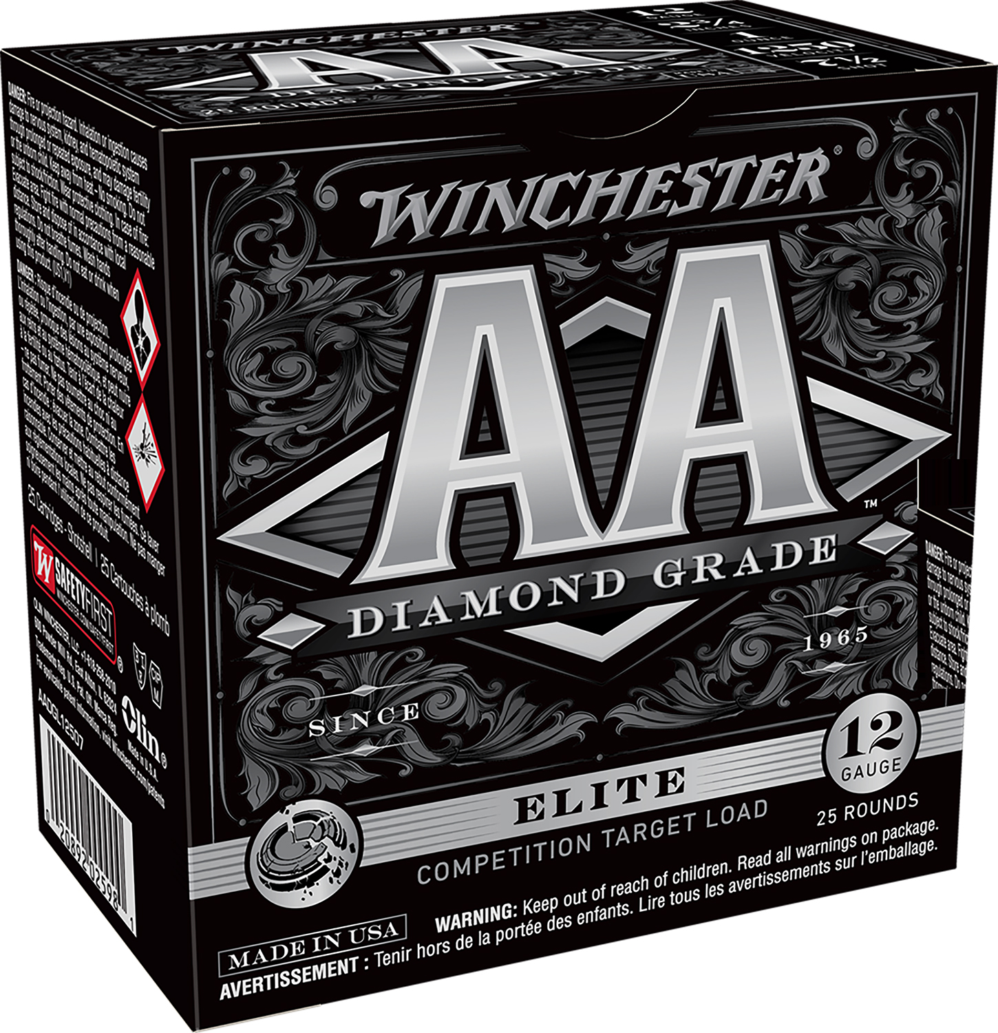 Winchester Ammo AADGL12507 AA Diamond Grade 12Gauge 2.75" 1oz 7Shot 25 Per Box/10 Case