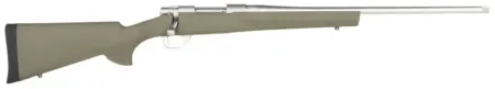 Howa HGR73113 M1500 Hogue Full Size 308 Win 5+1 22" Stainless Steel Threaded Barrel, Drilled & Tapped Stainless Steel Receiver, Hogue OverMolded OD Green Synthetic Stock, Right Hand