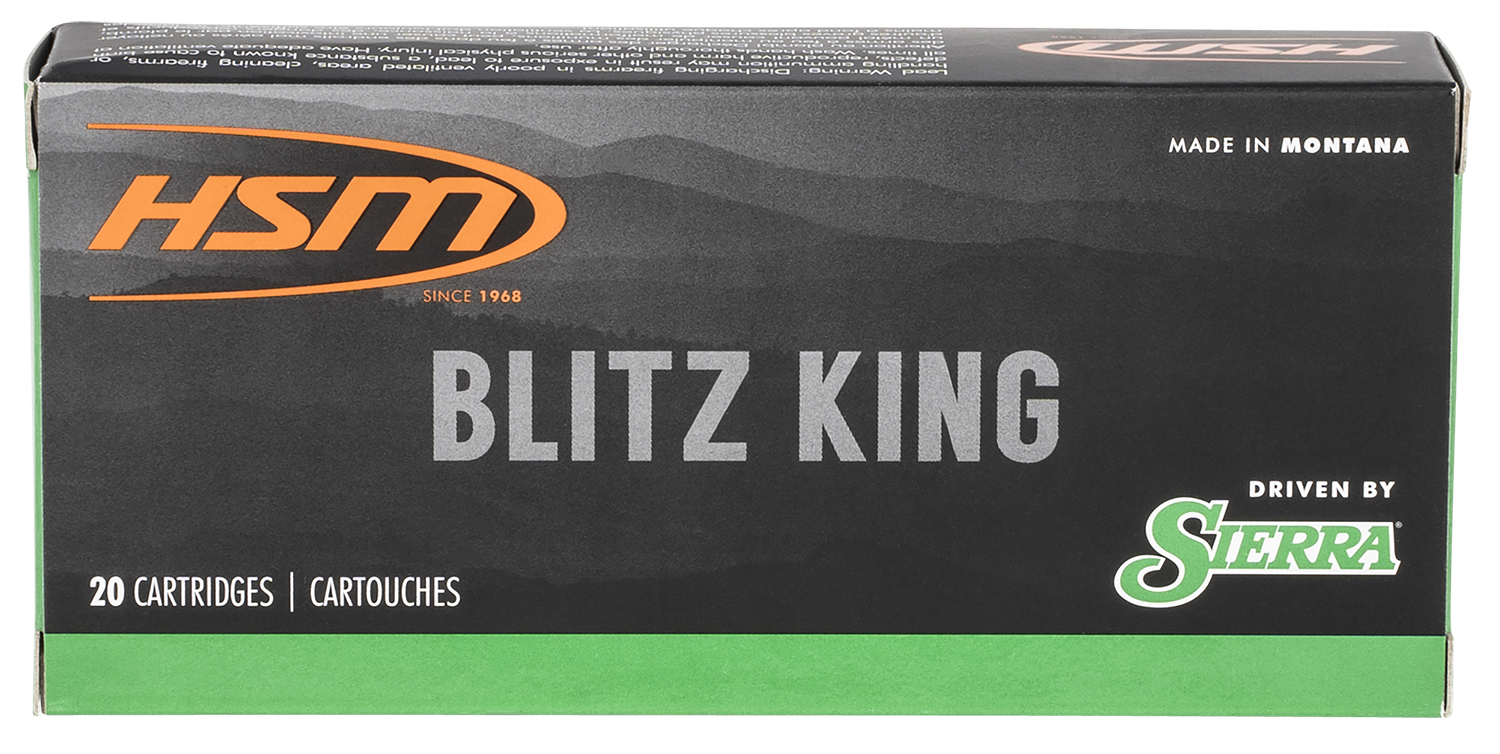 HSM 2225020N Varmint  22-250 Rem 55 gr Sierra BlitzKing 20 Per Box/ 25 Case