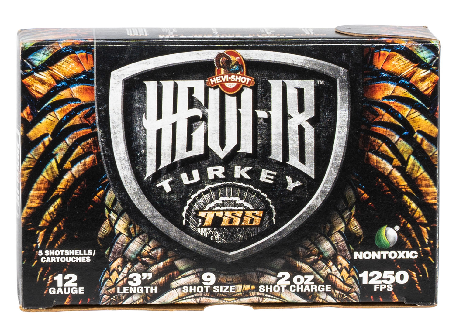 HEVI-Shot HS4009 HEVI-18 TSS Turkey 12Gauge 3" 2oz Tungsten 9Shot 5 Per Box/10 Case
