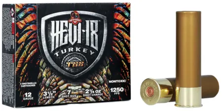 HEVI-Shot HS4507 HEVI-18 TSS Turkey 12Gauge 3.50" 2 1/4oz Tungsten 7Shot 5 Per Box/10 Case