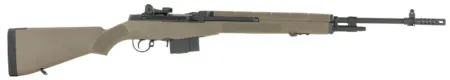 Springfield Armory MA9120CA M1A Standard Issue *CA Compliant 308 Win 10+1 22" Black Parkerized Steel Barrel w/Muzzle Brake, Black Parkerized Steel Receiver, Fixed Flat Dark Earth Synthetic Stock