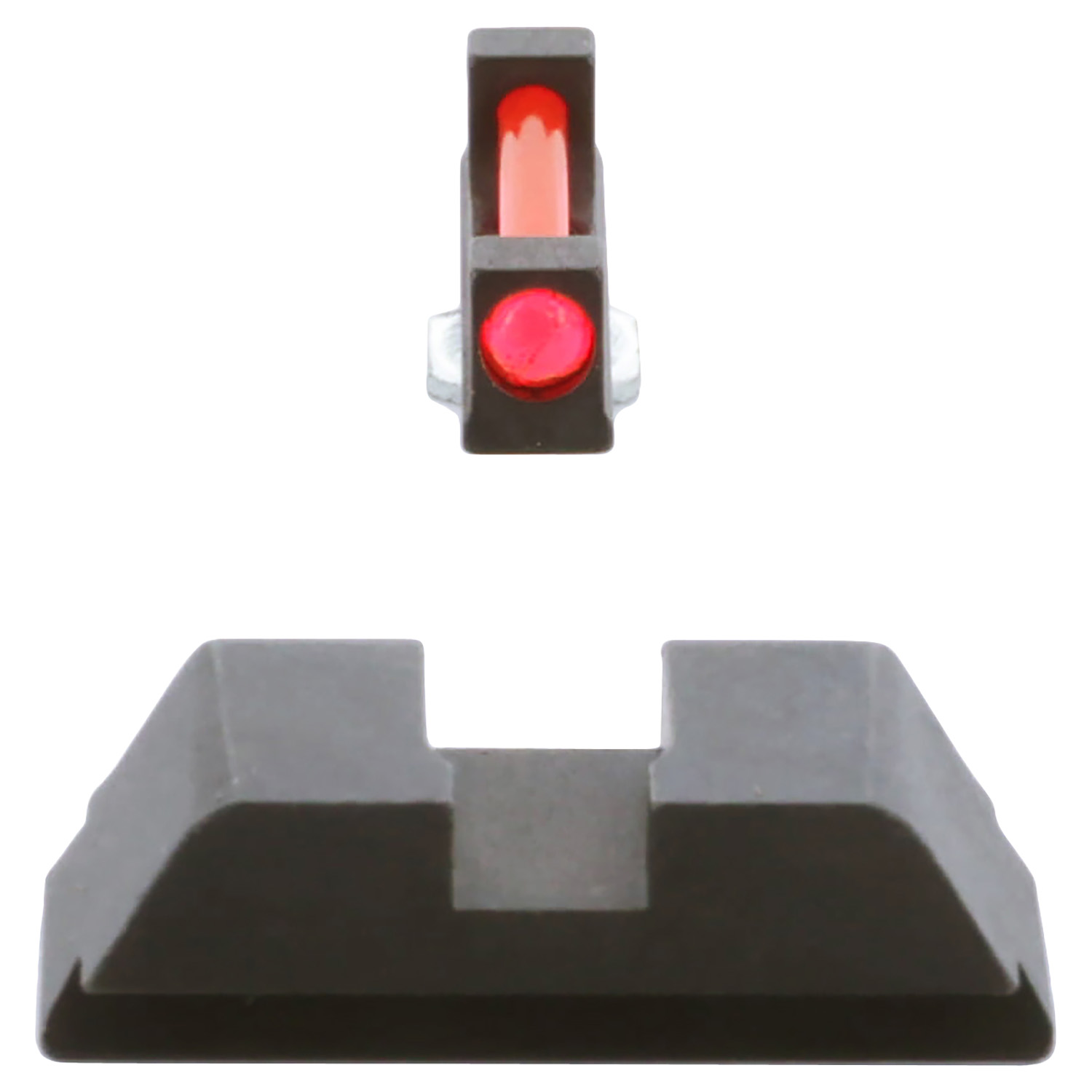 AmeriGlo GFT113 Range Series Sight Set for Glock  Red Fiber Optic Front Sight-Black Rear Sight