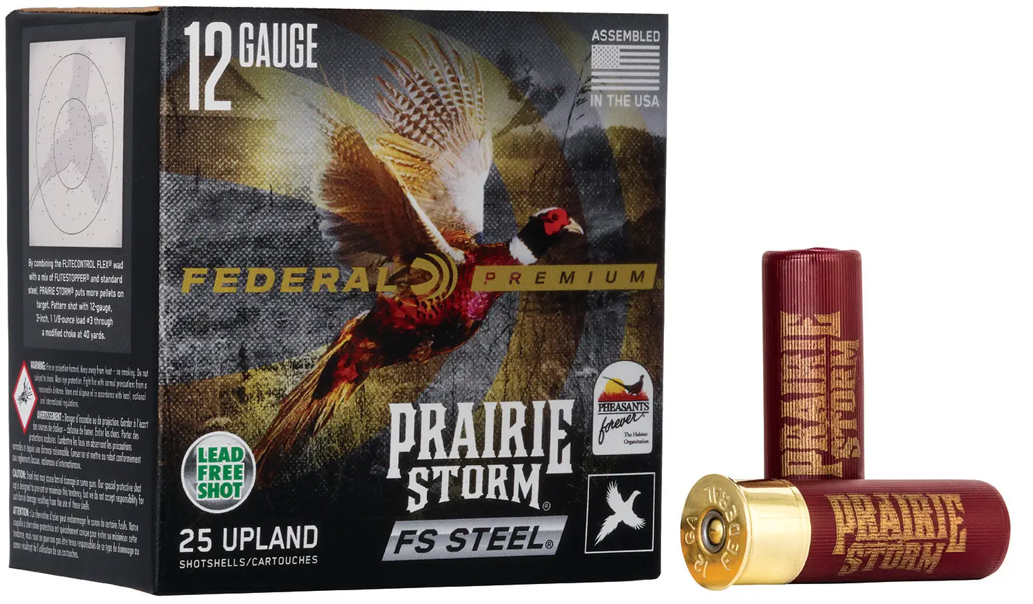 Federal PFSX207FS3 Premium Prairie Storm FS 20Gauge 3" 7/8oz 3Shot 25 Per Box/10 Case