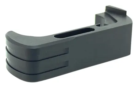 Cross Armory CRG5MCBK Mag Catch  Extended Compatible w/Glock Gen4-5 Black Anodized Aluminum