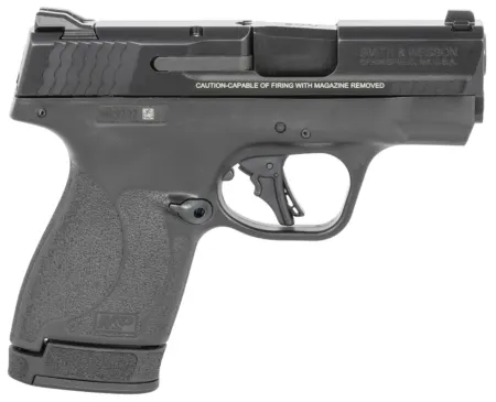 Smith & Wesson 13248 M&P Shield Plus Micro-Compact Frame 9mm Luger 10+1/13+1, 3.10" Black Armornite Stainless Steel Barrel & Serrated Slide, Matte Black Polymer Frame,  No Safety