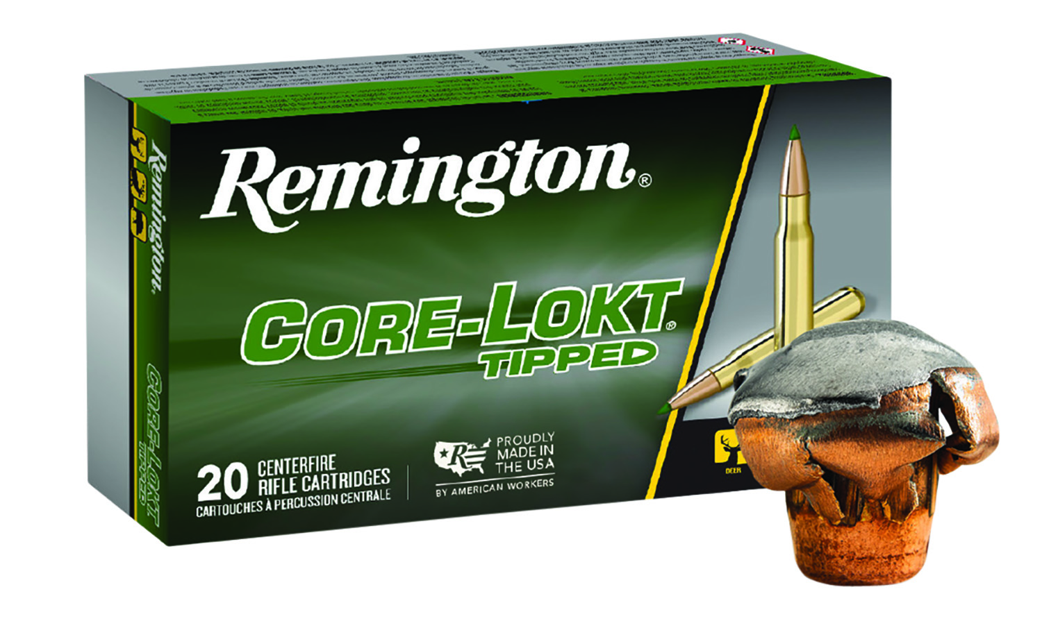 Remington Ammunition R29038 Core-Lokt Tipped  300WinMag 180gr Core-Lokt Tipped 20 Per Box/10 Case