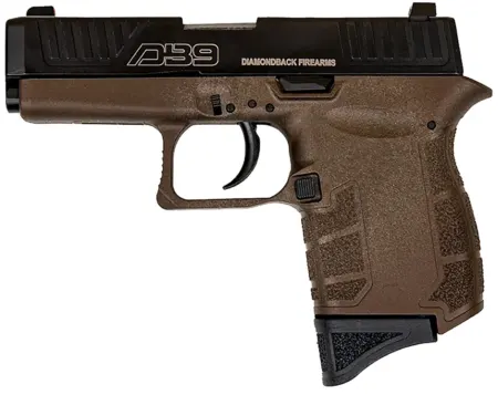 Diamondback DB0200P071 DB9 Gen4 Micro-Compact Frame 9mm Luger 6+1, 3.10" Stainless Steel Barrel, Black Nitride Serrated Stainless Steel Slide, Midnight Bronze Polymer Frame & Grip