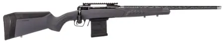 Savage Arms 57940 110 Carbon Tactical Full Size 6.5 PRC 5+1 24" Carbon Fiber Threaded Barrel. Matte Black Picatinny Rail Carbon Steel Receiver. Adj AccuStock Gray Synthetic Stock, Right Hand