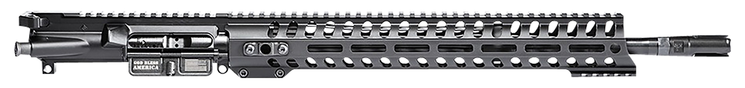 Patriot Ordnance Factory  Minuteman Complete Upper 350 Legend 16.50" Black Nitride Barrel Aluminum Black Anodized Receiver 14.50" M-LOK Handguard Lo Pro DI Gas Block (Mid Length)