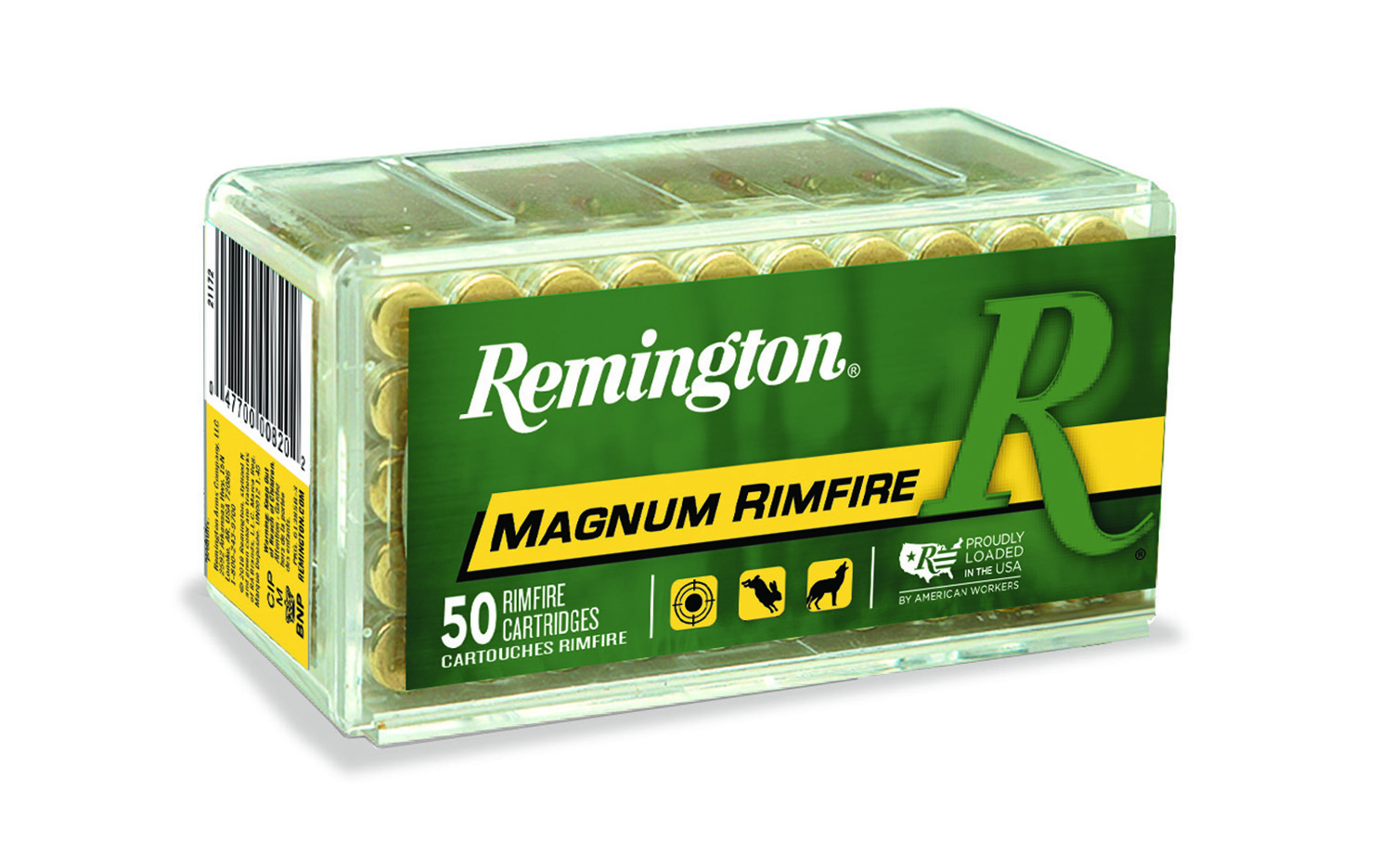 Remington Ammunition 20025 Magnum Rimfire 17HMR 20gr Jacketed Soft Point 50 Per Box/40 Case