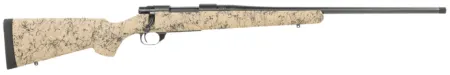 Howa HHS43164 M1500 HS Precision 308 Win 5+1 22" Threaded Barrel, Black Metal Finish, Tan Black Webbed Fixed HS Precision Stock