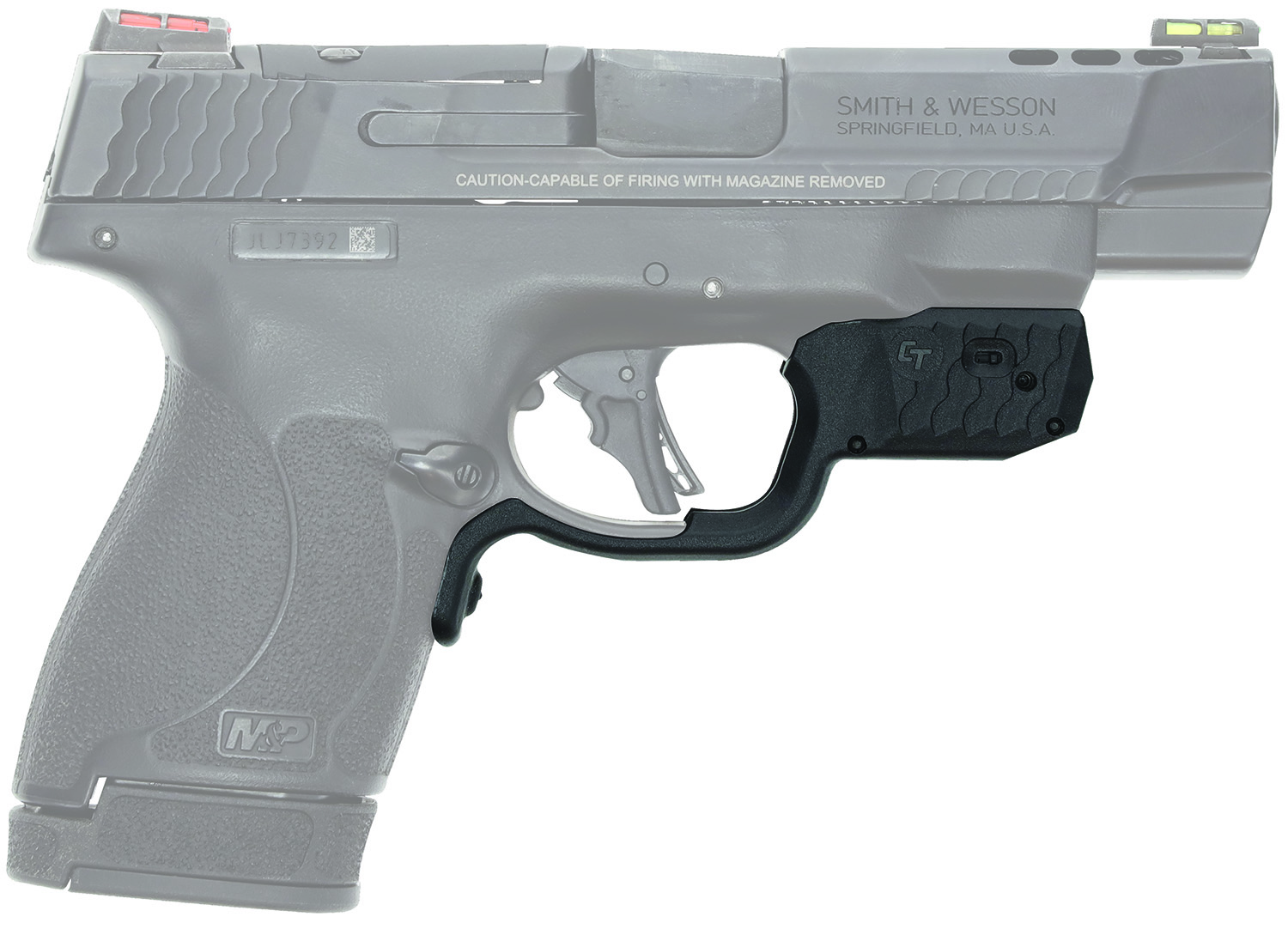Crimson Trace 013000052 LG-Laserguard S&W M&P Shield Plus  Black Red Laser