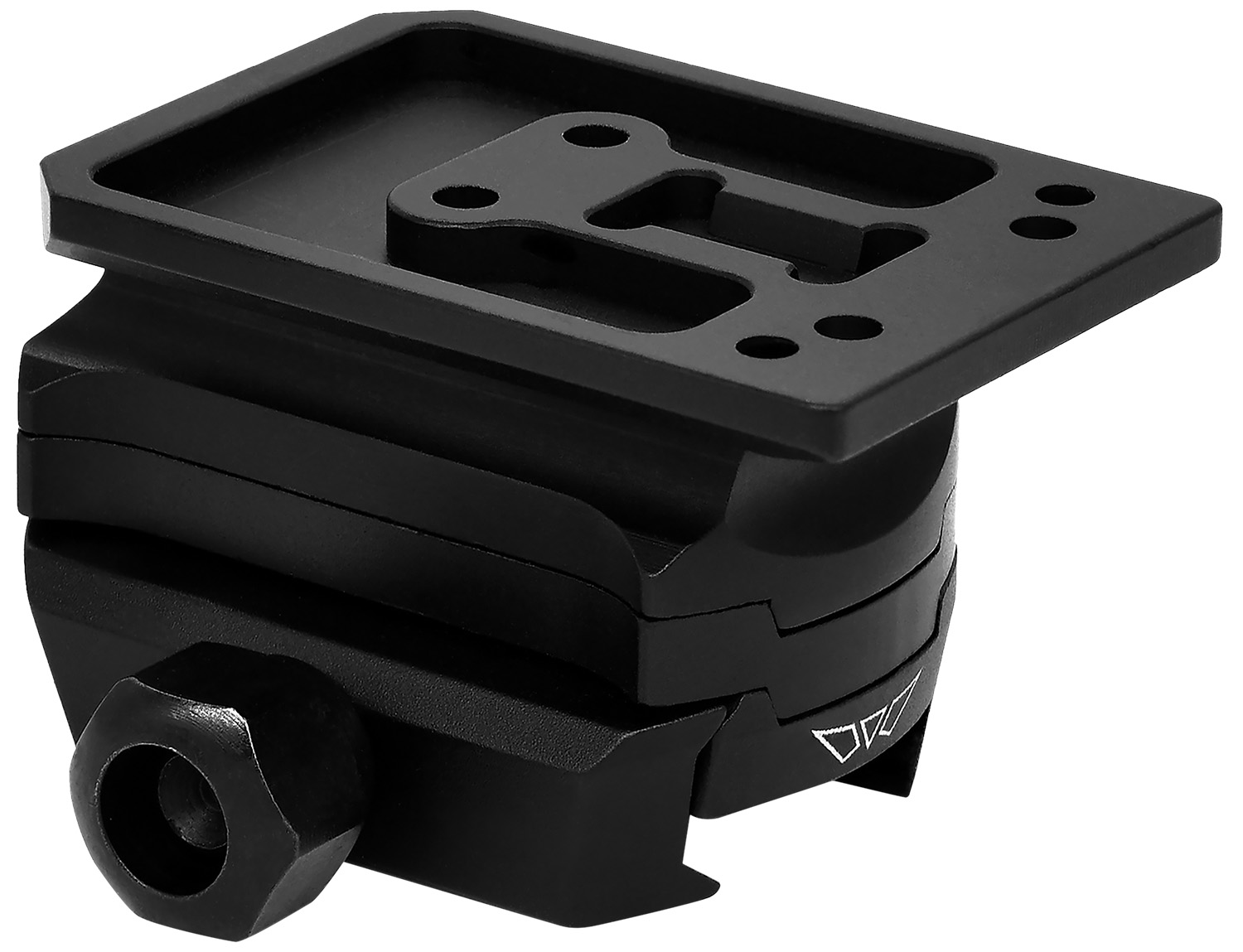 Warne 6105M Red-Dot Riser Holosun AEMS Tactical Black Anodized