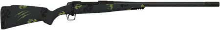 Fierce Firearms ROG300PRC24BF Carbon Rogue Full Size 300 PRC 3+1 24" Carbon Fiber Hand Lapped/Match Grade Threaded Barrel, Black Cerakote Steel Receiver, Forest Camo Fierce Rogue Carbon Fiber Stock