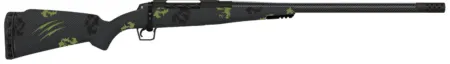 Fierce Firearms TROG300WIN24BF CT Rogue  300 Win Mag 3+1 24" Carbon Fiber Barrel, Black Cerakote Titanium Rec, Forest Camo Rogue Stock