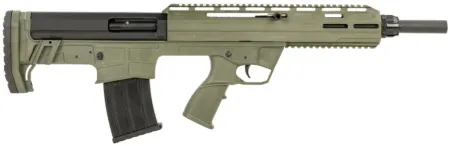 Tokarev USA 21000129 TBP 12 Gauge 3" 5+1 18.50", OD Green, Cheek Riser Compatible Bull-Pup Stock, Flip-Up Sights, 3 Chokes