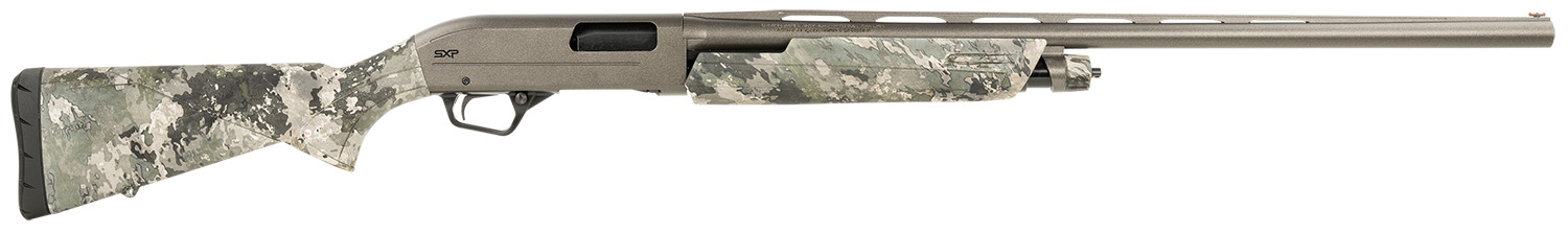 Winchester Repeating Arms 512447292 SXP Hybrid Hunter 12 Gauge 3.5" Chamber 4+1 (2.75") 28", Gray Barrel/Rec, TrueTimber VSX Furniture, TruGlo Fiber Optic Sight, Includes 3 Invector-Plus Chokes