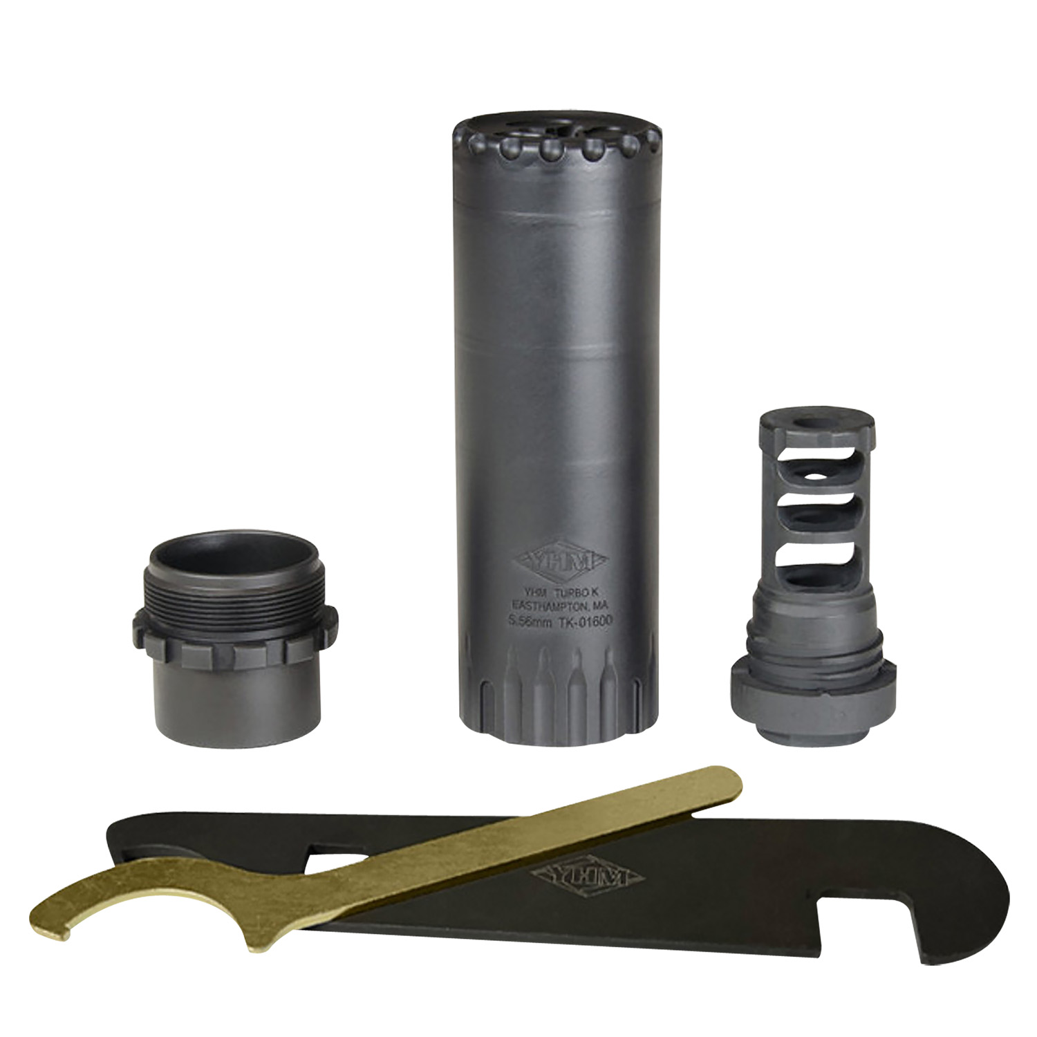 Yankee Hill 218028 Turbo K RB 5.56x45mm NATO, 4.90" L, Black Stainless Steel, Phantom QD Adapter, 1/2"-28 tpi Flash Hider