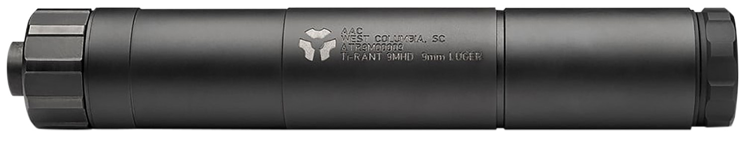 ADVANCED ARMAMENT COMPANY 65000 Ti-Rant 9M HD 9mm Luger 1.40" Black Stainless Steel Titanium Aluminum