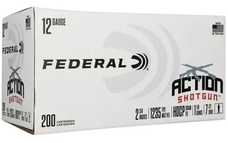 Federal AS12H75 Action Shotgun  12Gauge 2.75" 1 1/8oz 7.5Shot 200 Per Box/1 Case