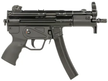 Century Arms HG6035ALN AP5 P CORE 9mm Luger 30+1 5.75" Threaded Barrel, Black, Stamped Metal Rec, Fixed Front/Drum Rear Sights, Includes Sling (1 Mag)