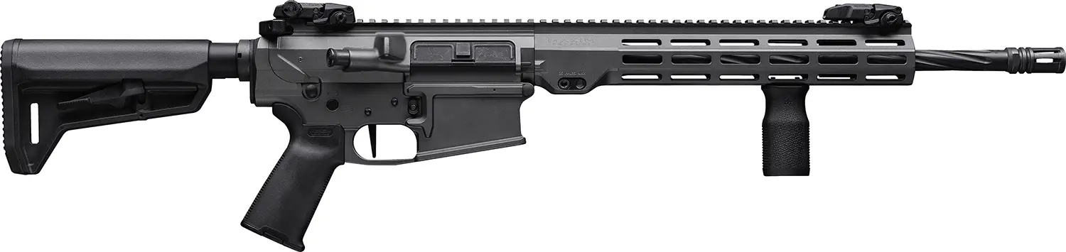 Maxim Defense MXM49682 MD10 L 308 Win 20+1 16" Fluted Barrel, Sniper Gray Cerakote Finish, M-LOK Handguard, Black Magpul Furniture, SL-K Stock, MVG Grip, MBUS Sights, Blackout Defense Flat Trigger
