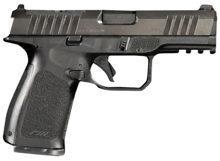 Rost Martin RM1CBLKOSP RM1C  9mm Luger 17+1 4" Black Match Grade Barrel, Black Tenifer Optic Ready/Serrated Steel Slide, Black Polymer Frame w/Picatinny Rail, Textured Grip, Ambidextrous