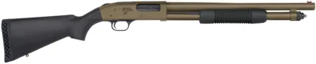 Mossberg 50781 590 Thunder Ranch 12 Gauge 5+1 3" 18.50" Cylinder Bore, Patriot Brown Barrel/ Optic Cut Rec, Black Synthetic Furniture, Fiber Optic Sight