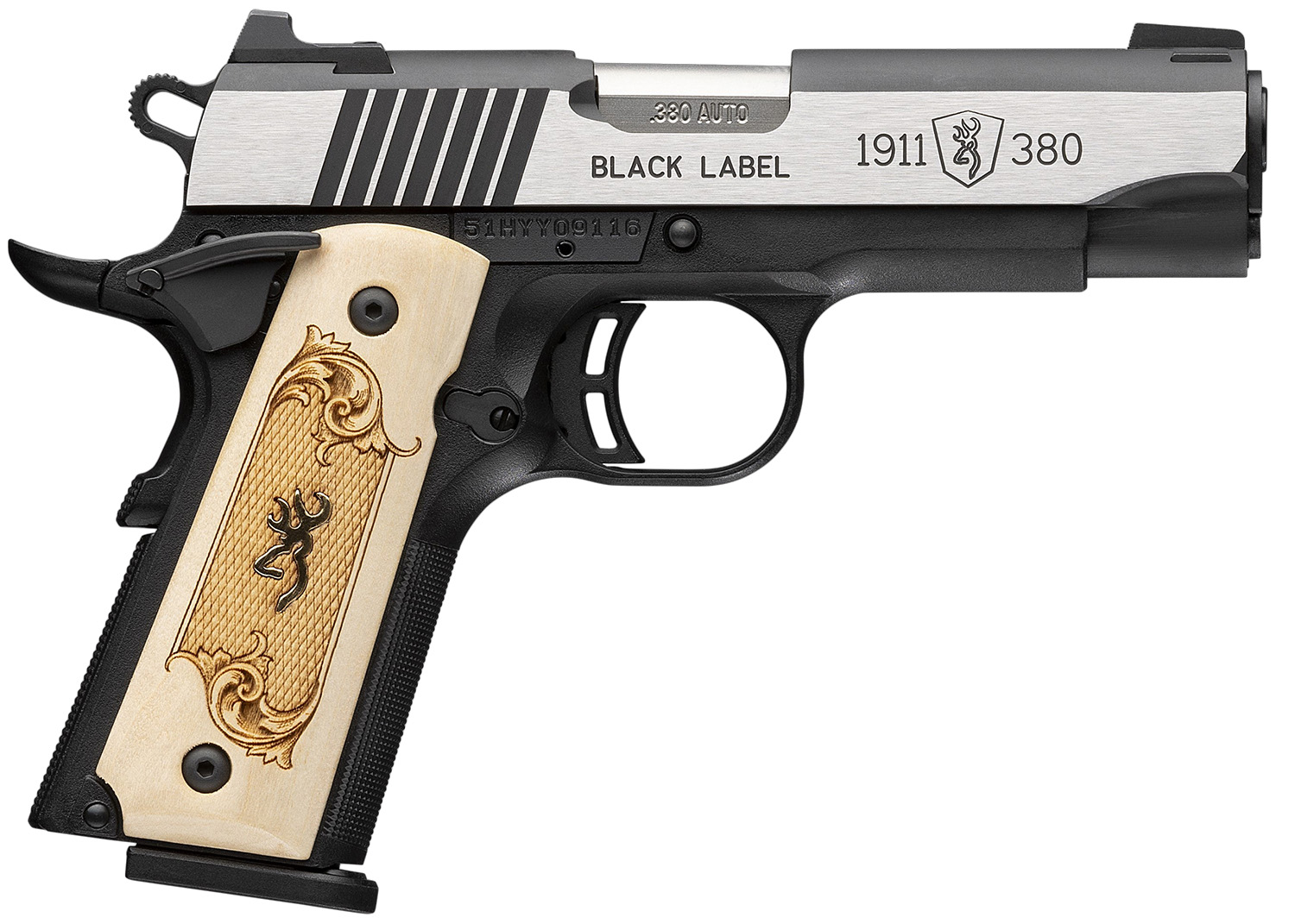 Browning 051999492 1911-380  Compact Frame 380 ACP
