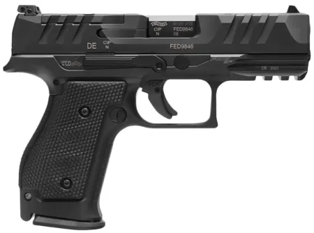 Walther Arms 2872111 PDP Steel Frame 9mm Luger 15+1 4" Black Steel Barrel, Matte Black Tenifer Optic Ready/Serrated Steel Slide, Black Steel Frame w/Picatinny Rail, Textured Wraparound Grip