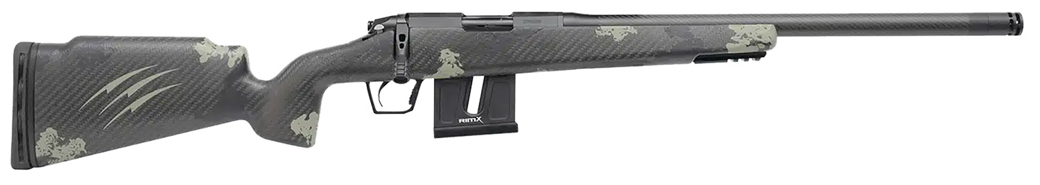 Fierce Firearms FRR17HMR18BF Carbon Razor  17 HMR Black Cerakote Forest Camo