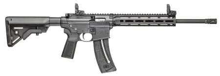 Smith & Wesson 14180 M&P15-22 Sport 22 LR 25+1 16.50" Black Steel Threaded Barrel, Picatinny Rail Polymer Receiver, M-LOK Polymer Handguards, Black Polymer B5 Bravo Stock, Black B5 Type 23 Grips